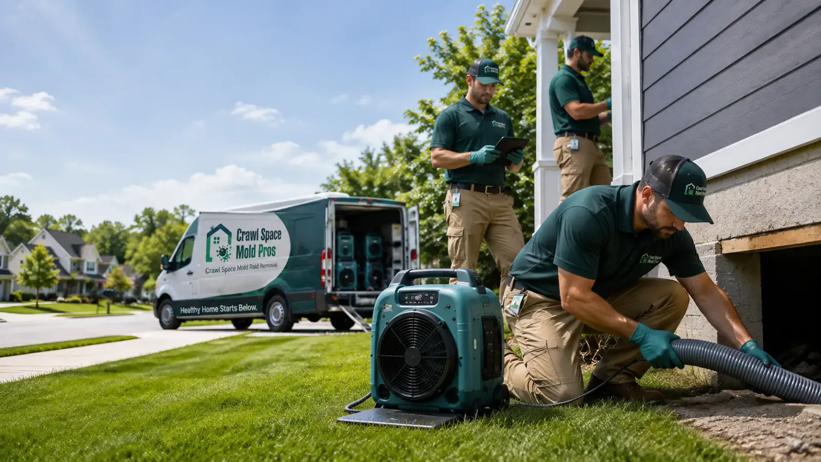 Crawl Space Mold Removal in Elbing, KS